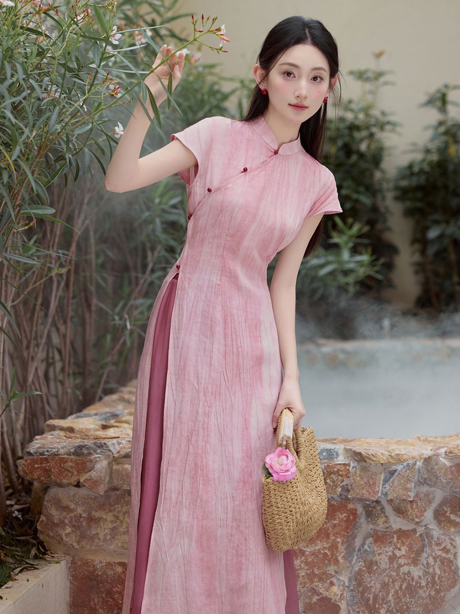 Spring summer vietnam aodai ch - огляд і ціна Ao Dai Vietnam Dress