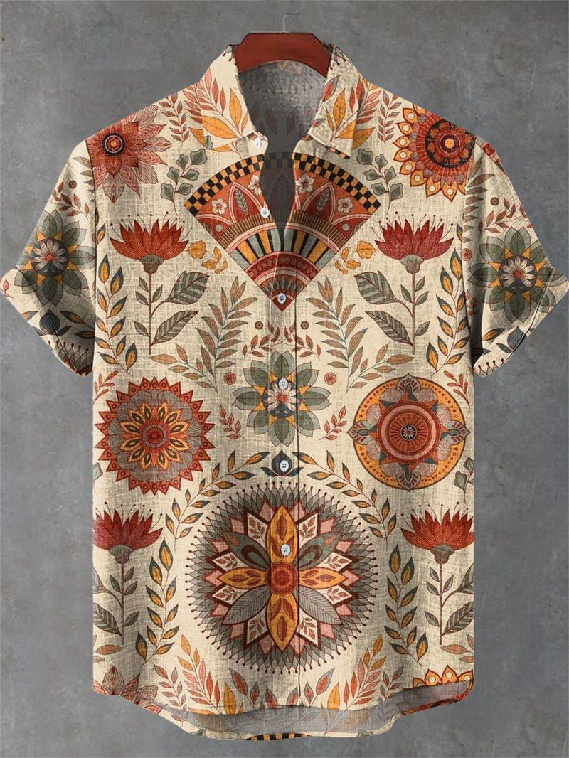 Men's Short Sleeve Shirt Vinta - огляд і ціна Men'S Ethnic Fashion Trends