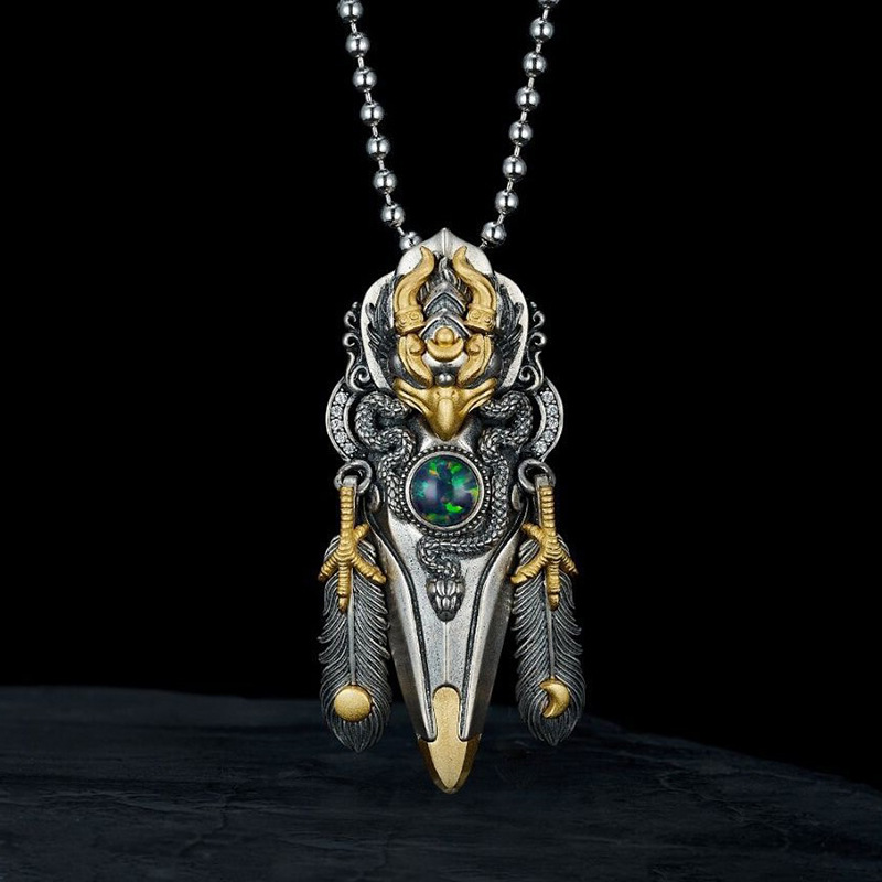Retro Distressed Garuda Feathe - огляд і ціна Y2K Ethnic Fashion