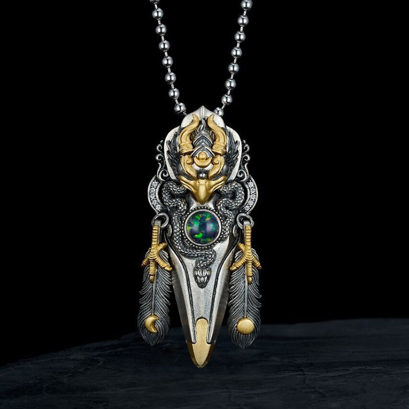Retro Distressed Garuda Feathe - огляд і ціна Y2K Ethnic Fashion