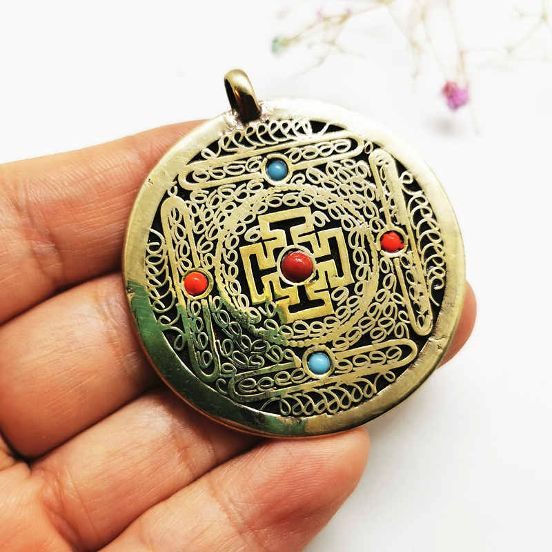 Tibetan OM Mantras Amulet Copp - огляд і ціна Ethnic Fashion Com