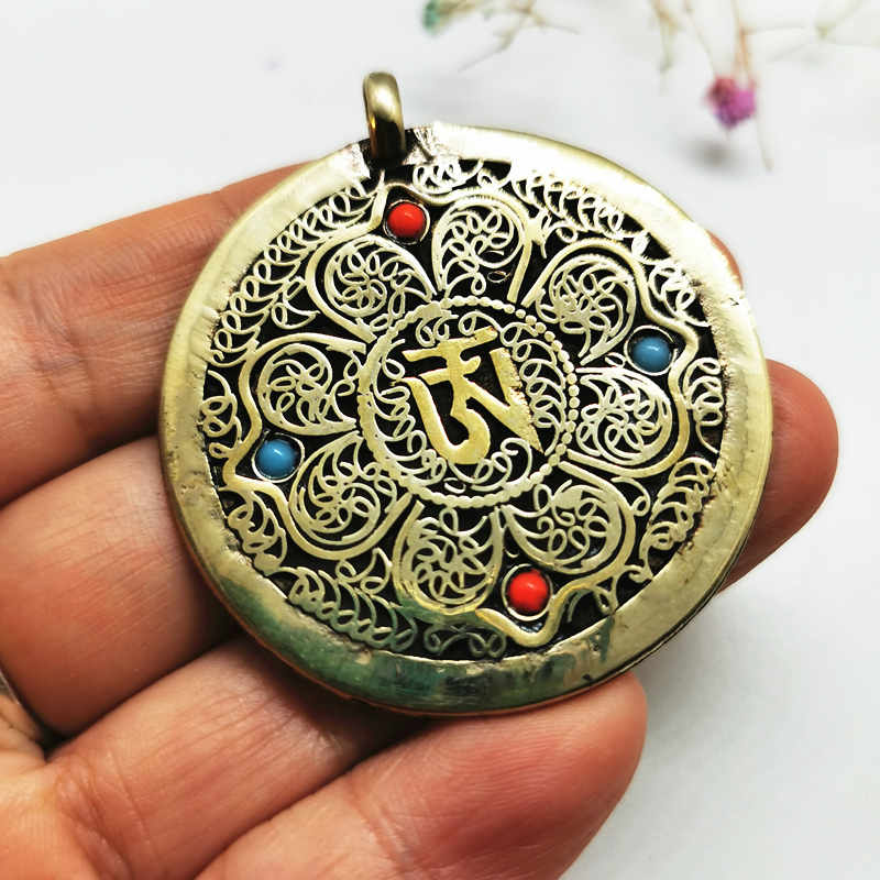 Tibetan OM Mantras Amulet Copp - огляд і ціна Ethnic Fashion Com