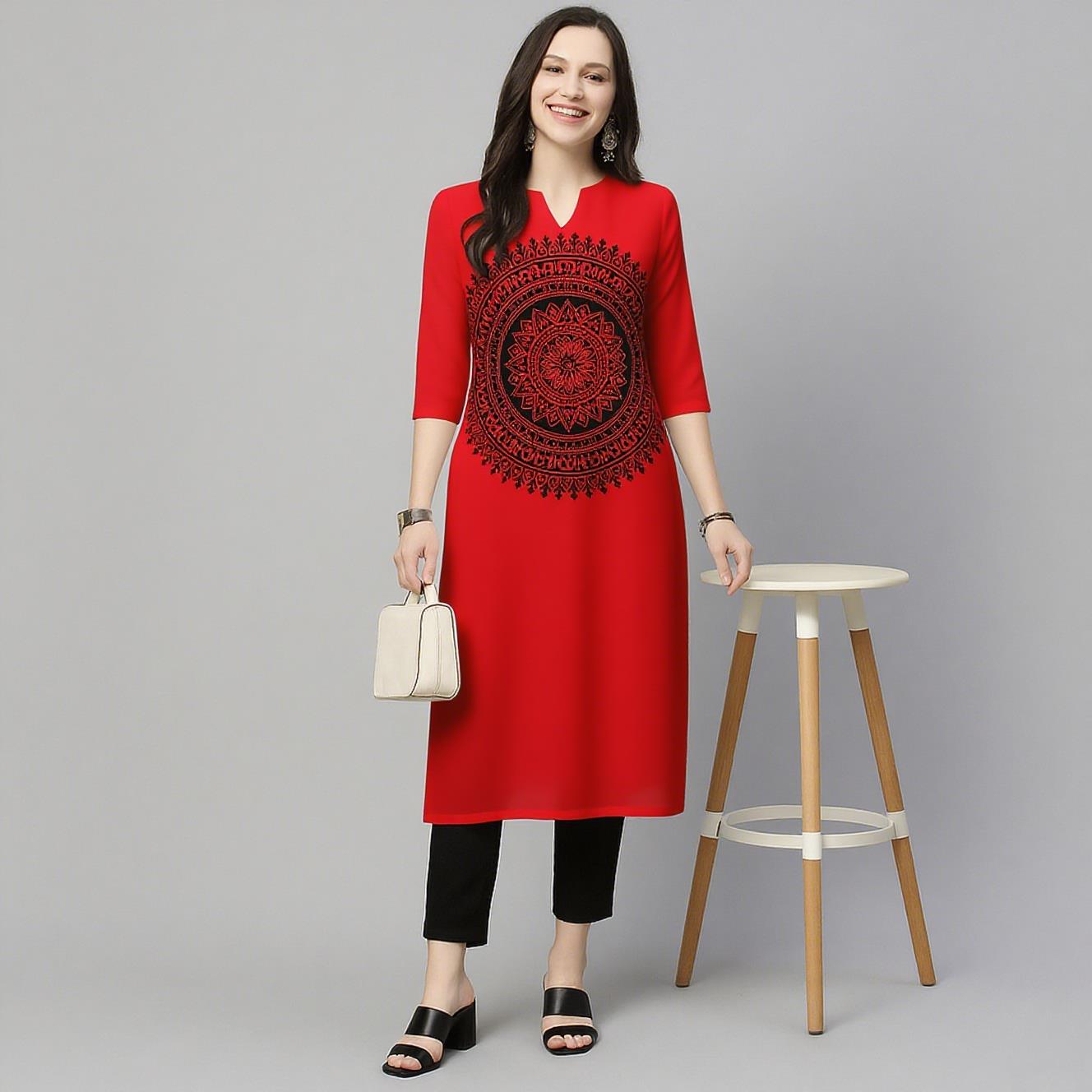 Muslim Kurt Flowers Women's Fa - огляд і ціна Ethnic Fashion Kurtis
