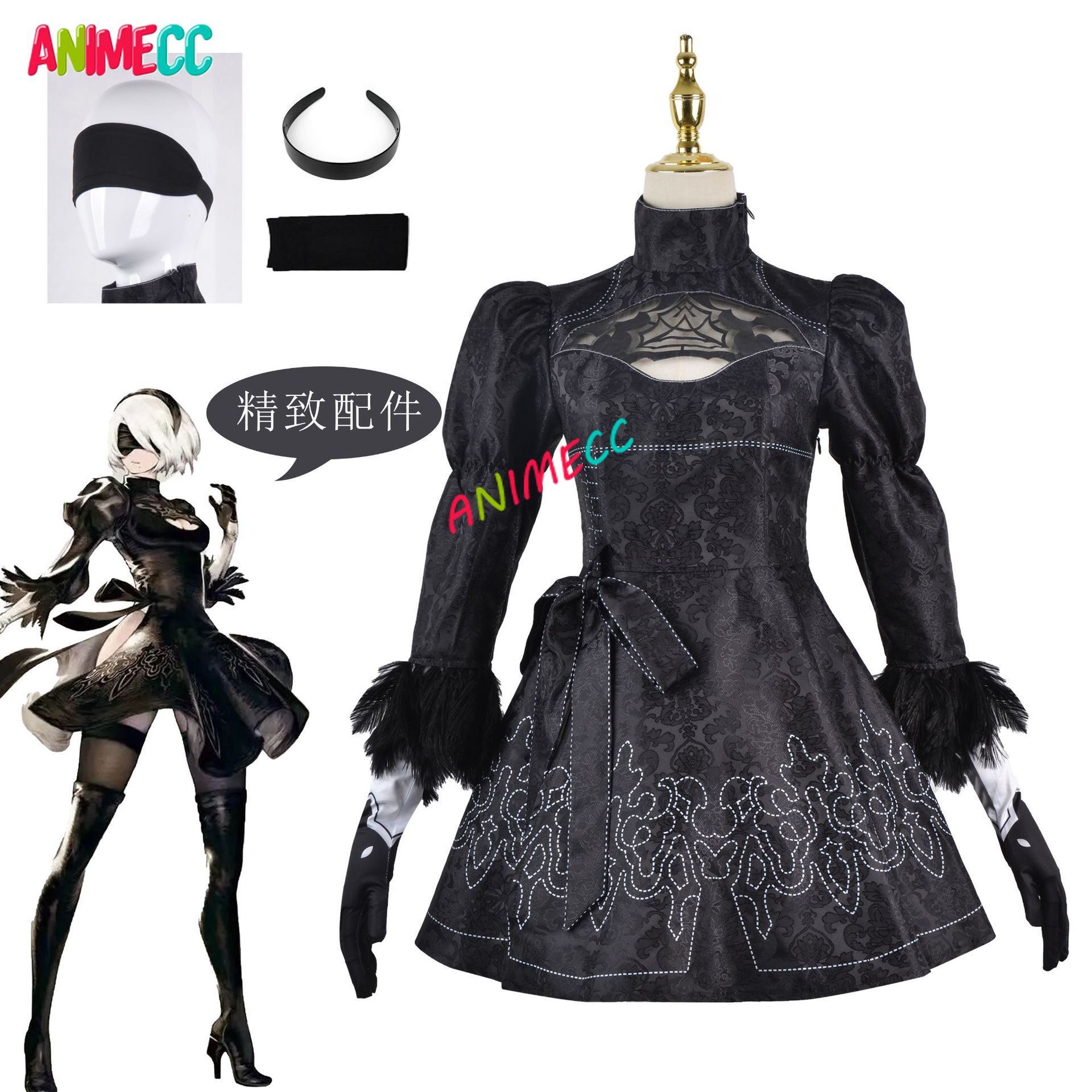 ANIMECC in Stock S-3XL 2B NieR - огляд і ціна Ethnic Outfit