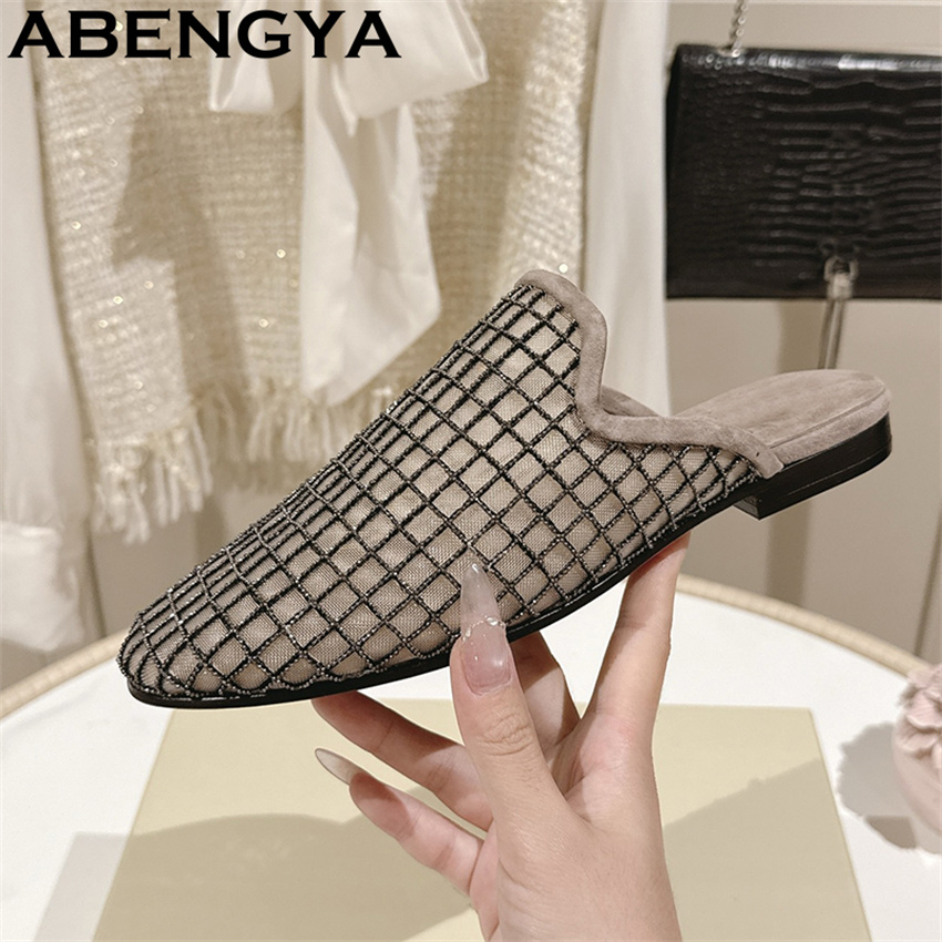 Shiny Lace Mesh Round Toe Flat - огляд і ціна The Ethnic Fashion