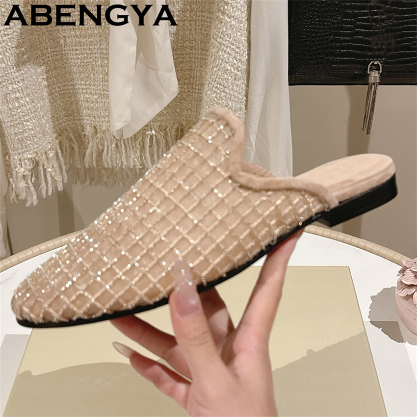 Shiny Lace Mesh Round Toe Flat - огляд і ціна The Ethnic Fashion