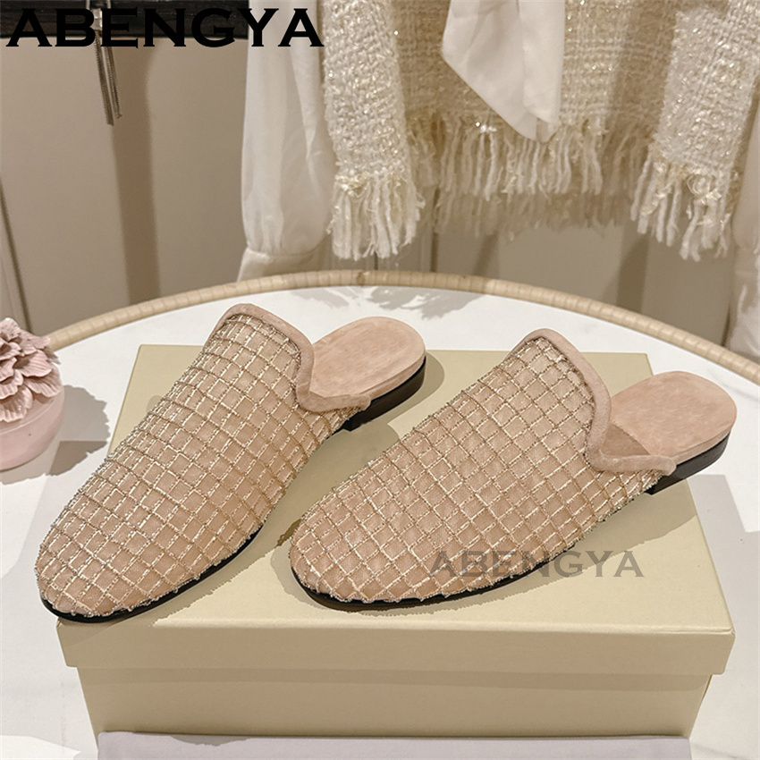 Shiny Lace Mesh Round Toe Flat - огляд і ціна The Ethnic Fashion