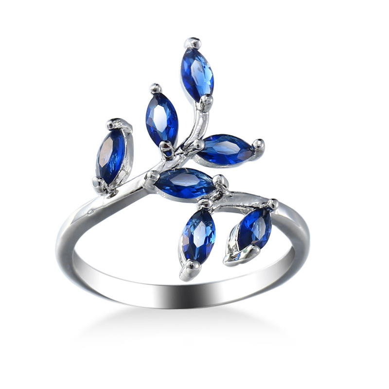Pretty Blue Leaves Design Ring - огляд і ціна Ethnic Fashion Designer