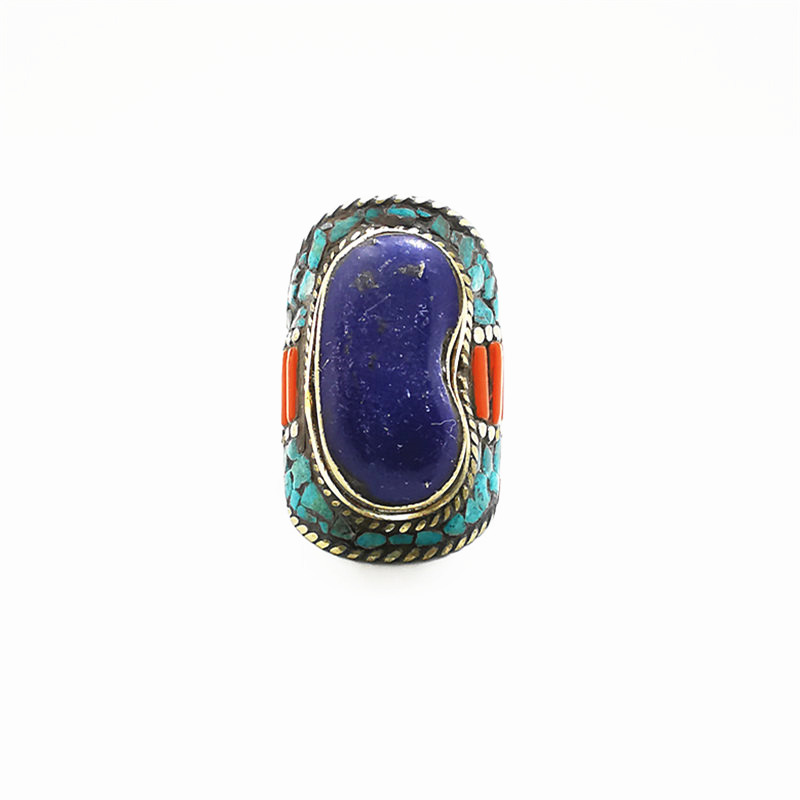 Tibetan Big Rings for Man Whit - огляд і ціна Ethnic Fashion Com