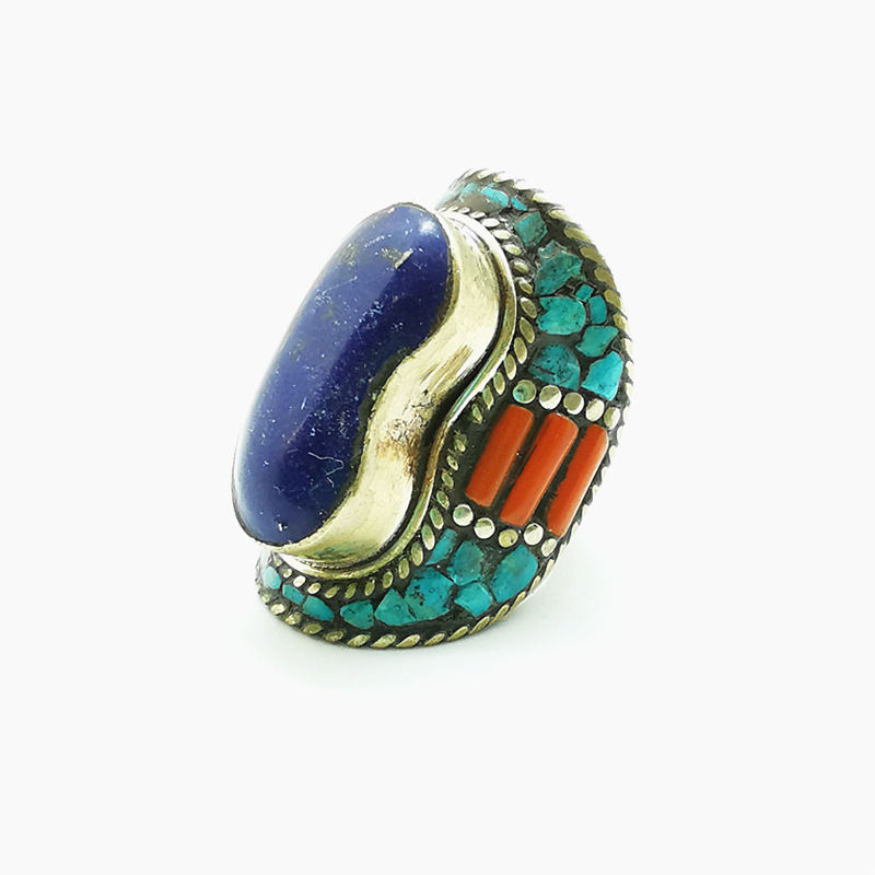 Tibetan Big Rings for Man Whit - огляд і ціна Ethnic Fashion Com
