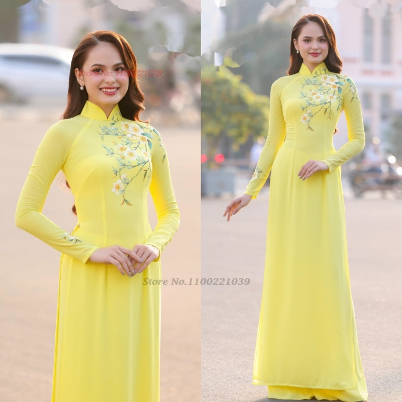 2026 traditional ao dai impro - огляд і ціна Ao Dai Vietnam Dress