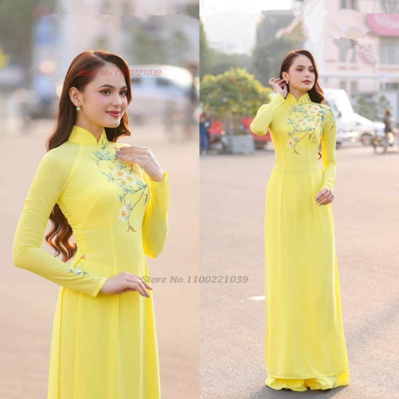 2026 traditional ao dai impro - огляд і ціна Ao Dai Vietnam Dress