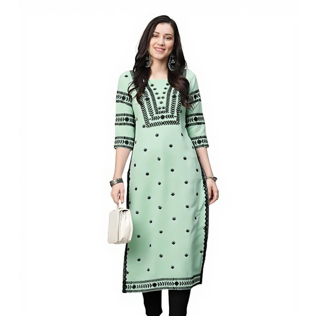 Muslim Kurt Flowers Women's Fa - огляд і ціна Ethnic Fashion Kurtis