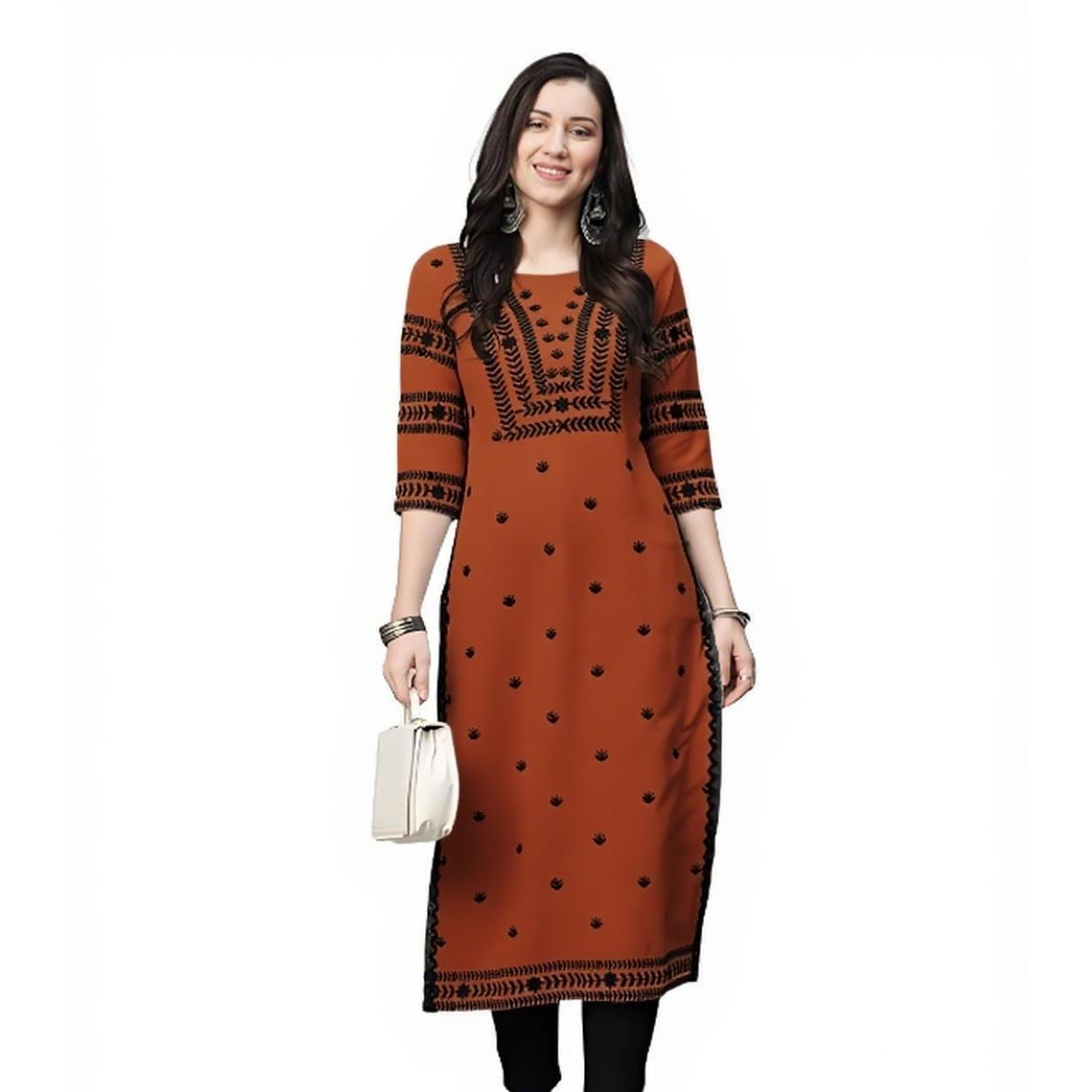 Muslim Kurt Flowers Women's Fa - огляд і ціна Ethnic Fashion Kurtis