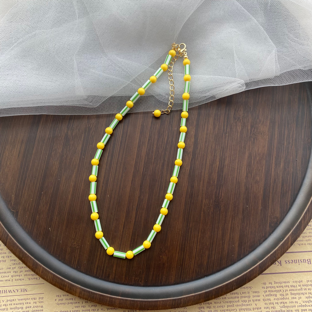 Fashion Colorful Beaded Neckla - огляд і ціна Y2K Ethnic Fashion