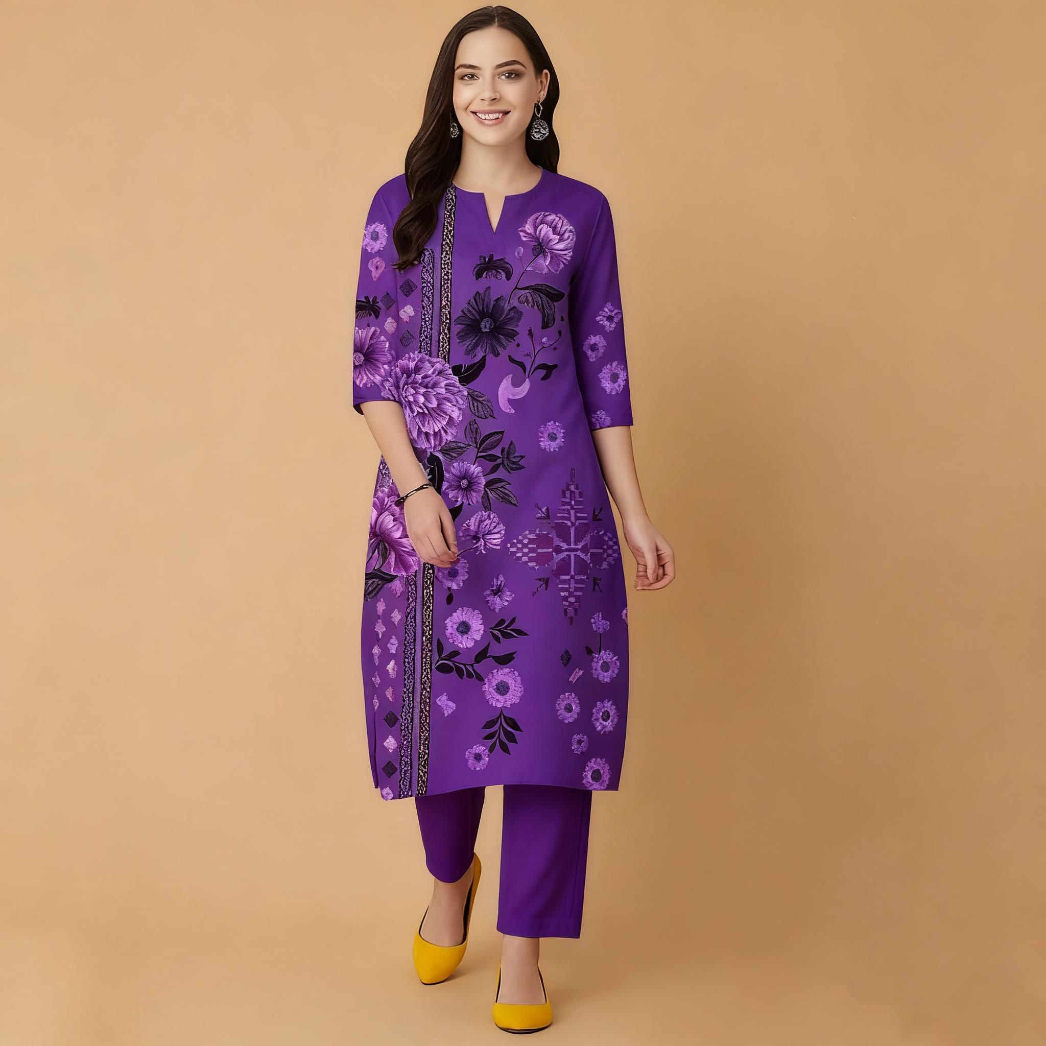 Muslim Flowers Kurt Christmas  - огляд і ціна Ethnic Fashion Kurtis