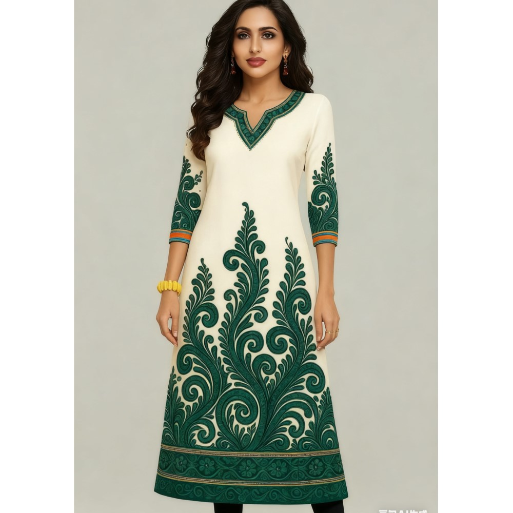 Muslim Kurt Flowers Women's Fa - огляд і ціна Ethnic Fashion Kurtis