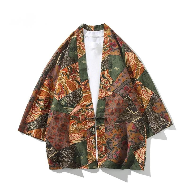 Ethnic Style Print Yukata Men  - огляд і ціна The Ethnic Fashion