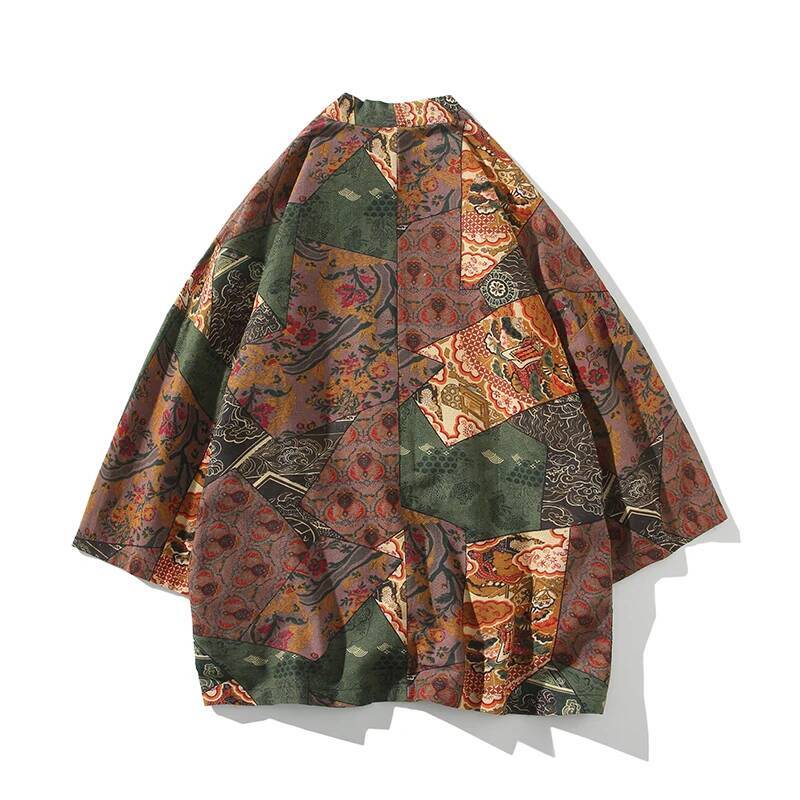 Ethnic Style Print Yukata Men  - огляд і ціна The Ethnic Fashion