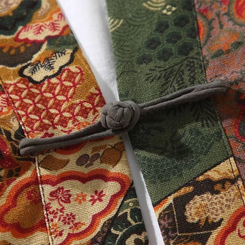 Ethnic Style Print Yukata Men  - огляд і ціна The Ethnic Fashion