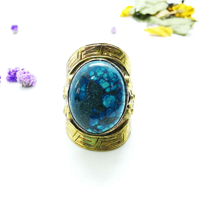 Tibetan Big Rings for Man Gold - огляд і ціна Ethnic Fashion Com